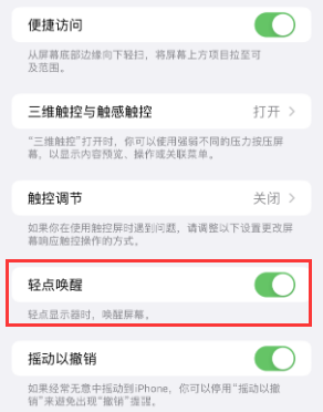 奈曼苹果授权维修站分享iPhone轻点无法唤醒怎么办 