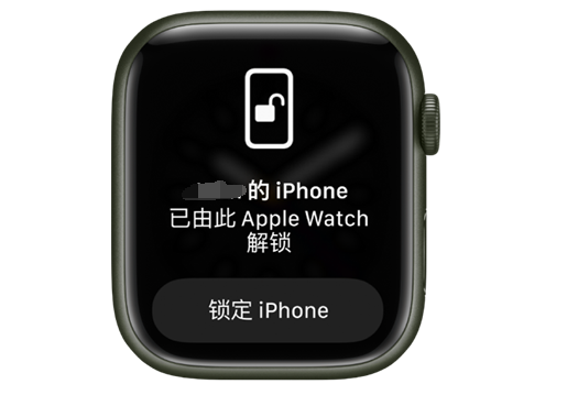 奈曼苹果手机维修分享用 AppleWatch 解锁配备面容 ID 的 iPhone方法 