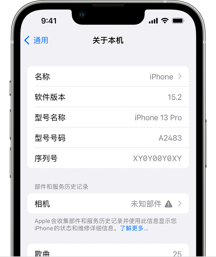 奈曼苹果维修分享iPhone 出现提示相机“未知部件”是什么原因？ 