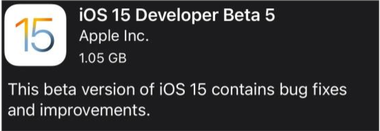 奈曼苹果手机维修分享如何升级到iOS15.0 beta5 